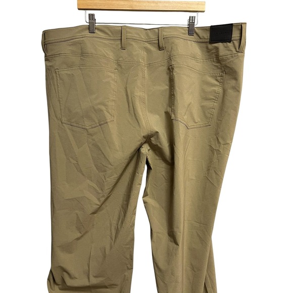 J Hilburn Pants Mens XL W46 Khaki Tan Kburger Performance Stretch‎ 5 Pocket New - Picture 10 of 13
